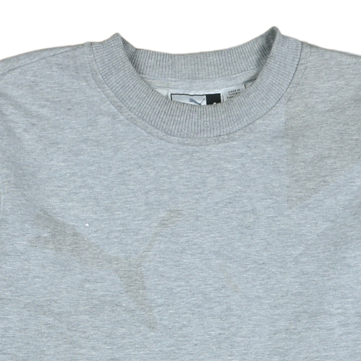 Puma Mens Grey Crew Neck Pullover Sweatshirt Size S