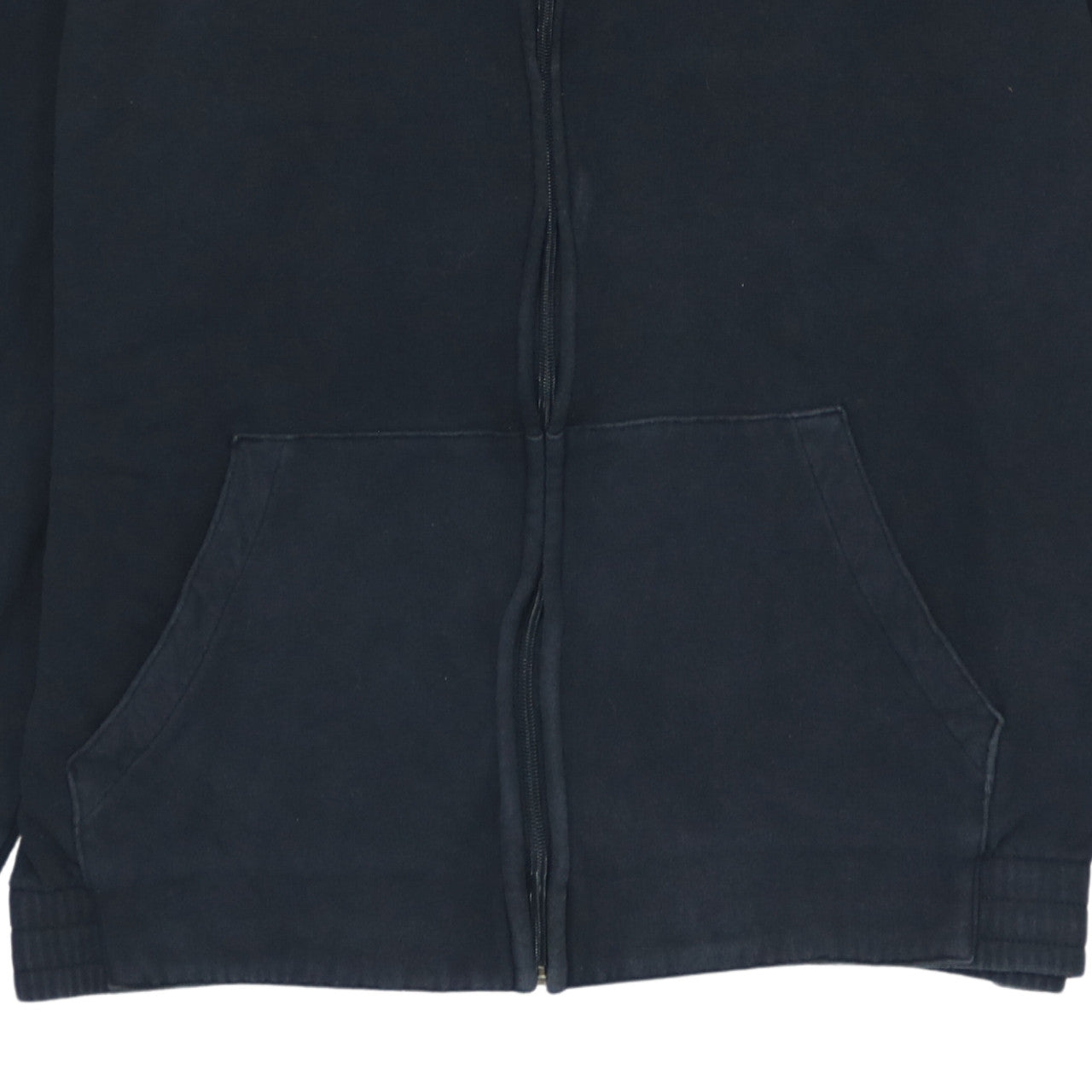 Champion Men's Black Full Zip Hoodie Size L Fleece Logo Sportswear