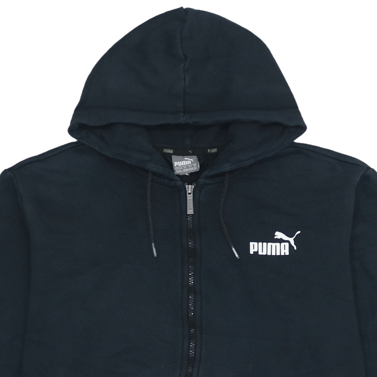 Puma Womens Black XL Full Zip Hoodie Sweatshirt