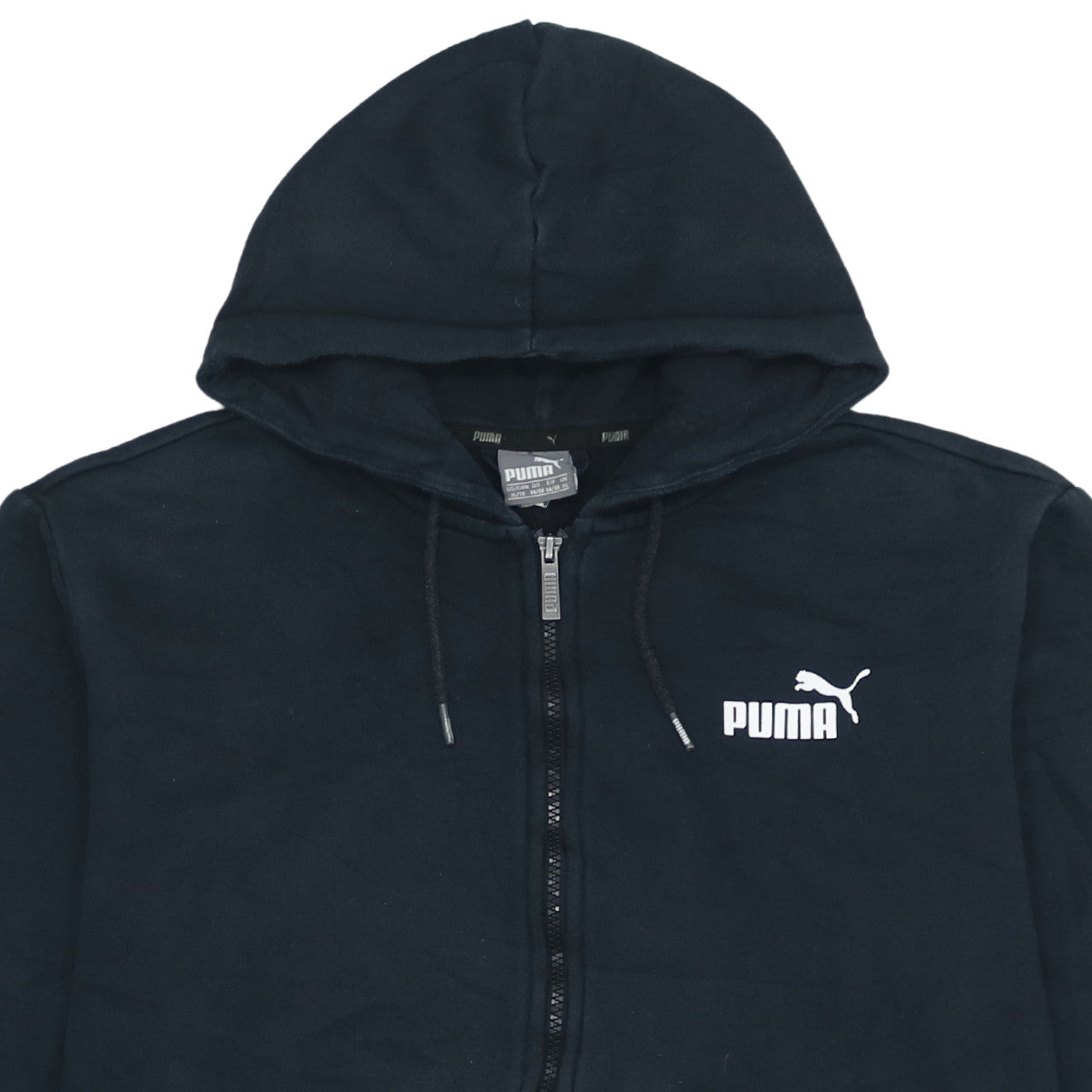 Puma Womens Black XL Full Zip Hoodie Sweatshirt