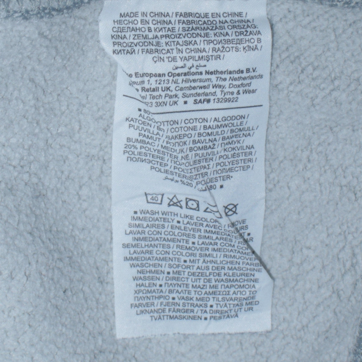 Nike Mens Grey Pullover Sweatshirt M Crew Neck Fleece Logo