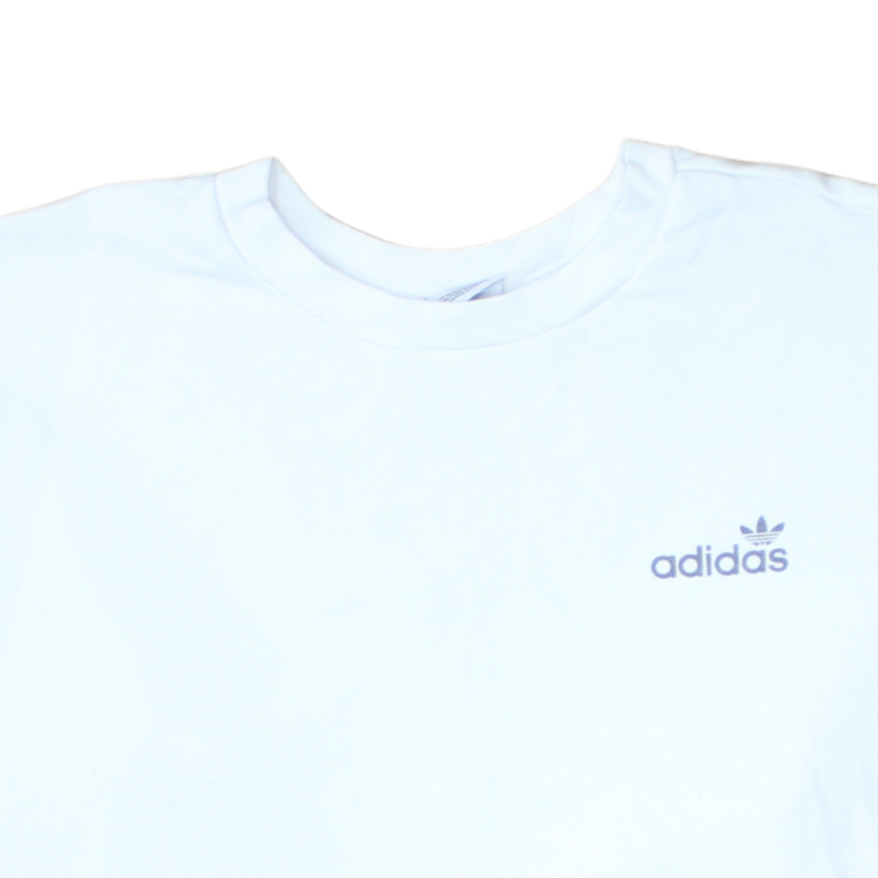 Adidas Womens White Crew Neck Pullover Sweatshirt UK 12