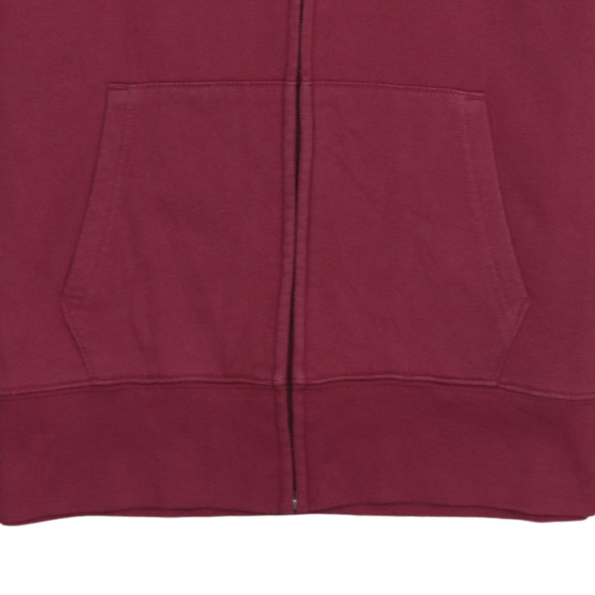 GAP Womens Burgundy Full Zip Hoodie XS Cotton Blend Logo Casual