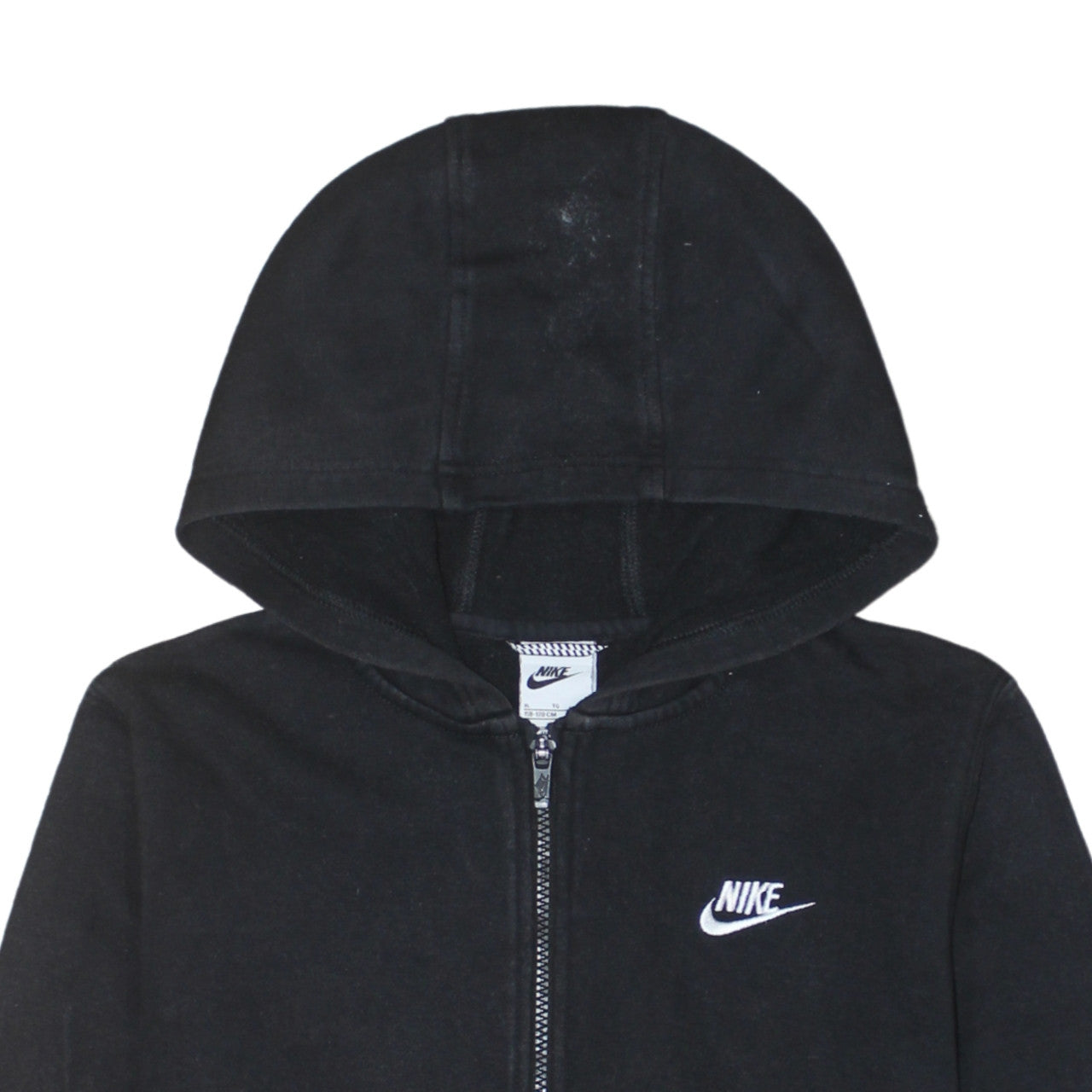 Nike Boys Black XL Full Zip Fleece Hoodie Sweatshirt