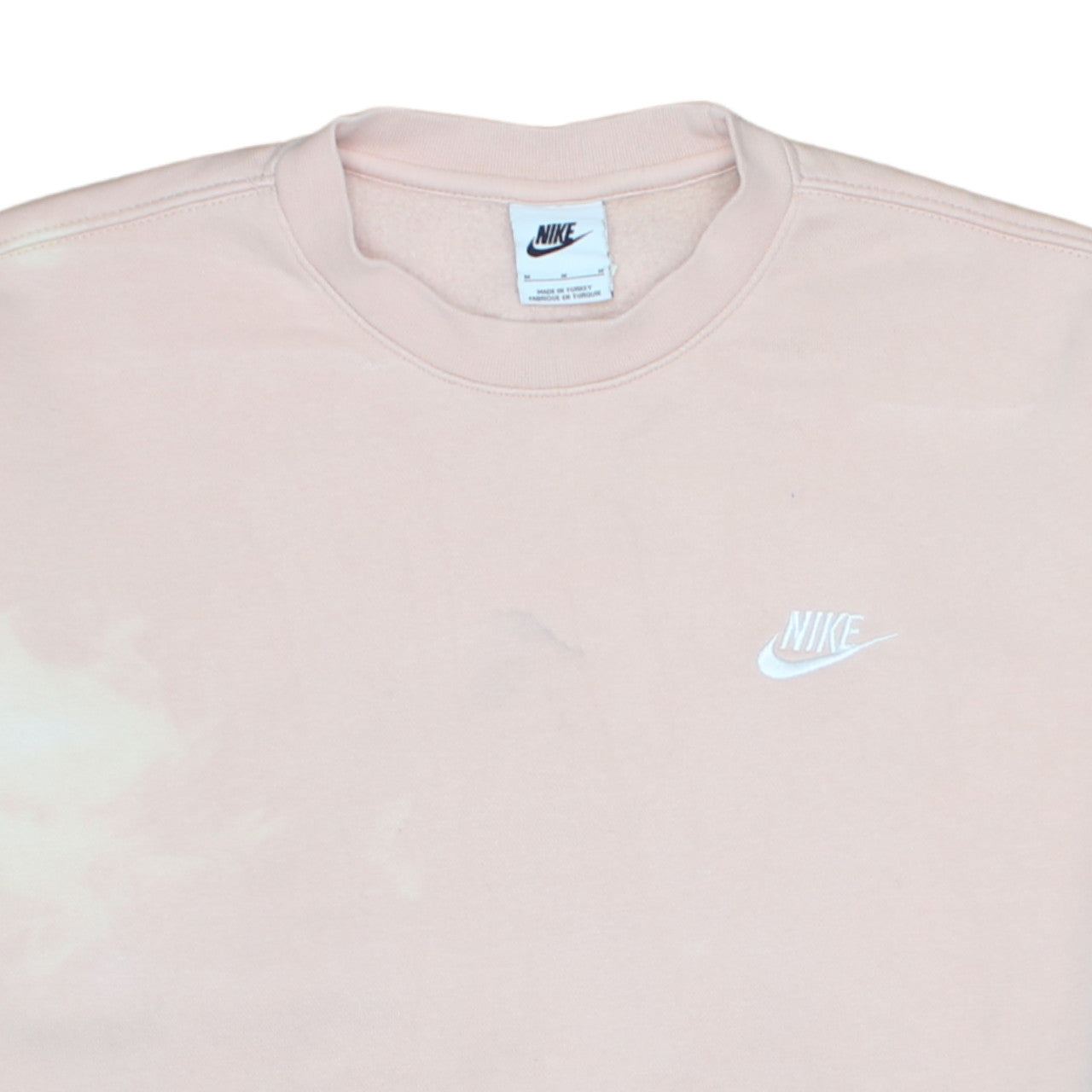 Nike Womens Beige Sweatshirt Medium Pullover Crew Neck Relaxed Fit