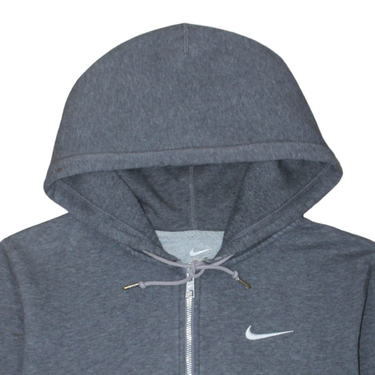 Nike Men's Grey Full Zip Hoodie Small Regular Fit