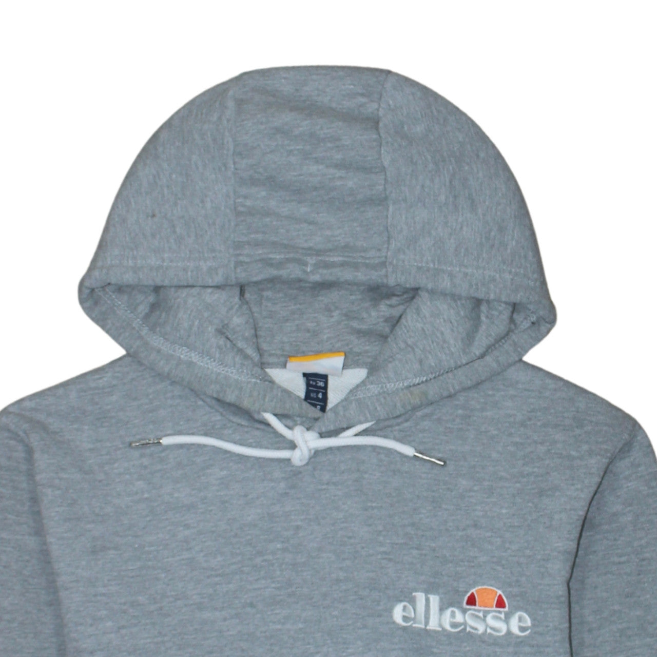 Ellesse Womens Grey Hoodie UK 8 Pullover Hooded Sweatshirt