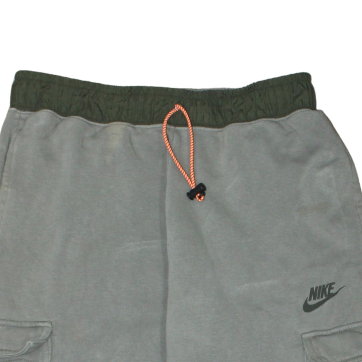 Nike Men's Grey Jogger Trousers S Relaxed Fit Fleece Activewear