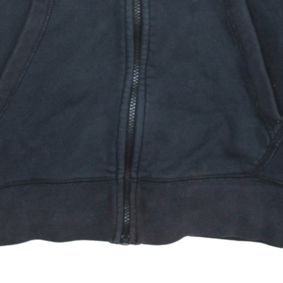 Nike Men's Black Full Zip Fleece Hoodie Medium Regular Fit
