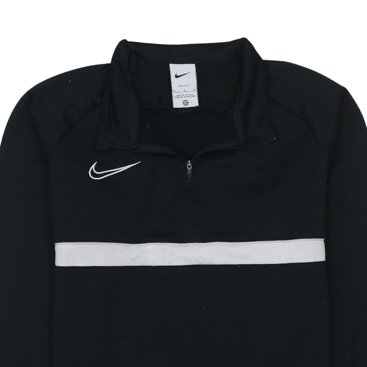 Nike Men's Black Dri-FIT 1/4 Zip Pullover Sweatshirt M
