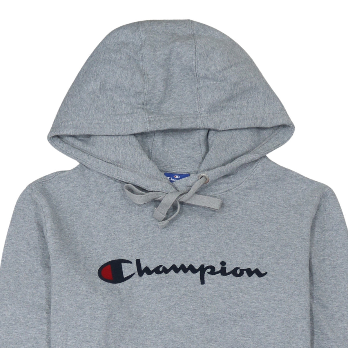 Champion Mens Grey Small Pullover Logo Hoodie Sweatshirt