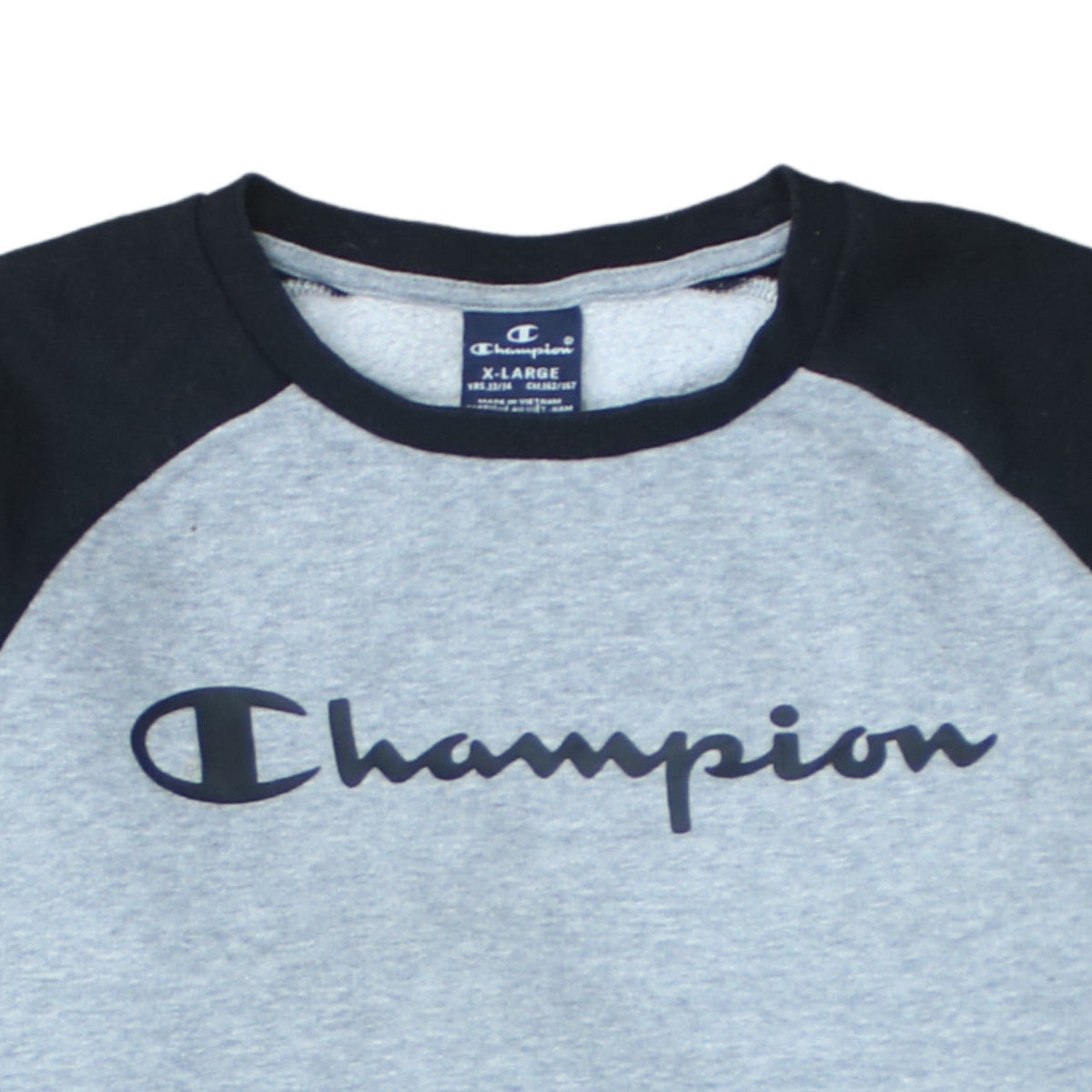 Champion Boys Grey & Black Pullover Sweatshirt 13-14 Years Regular Fit