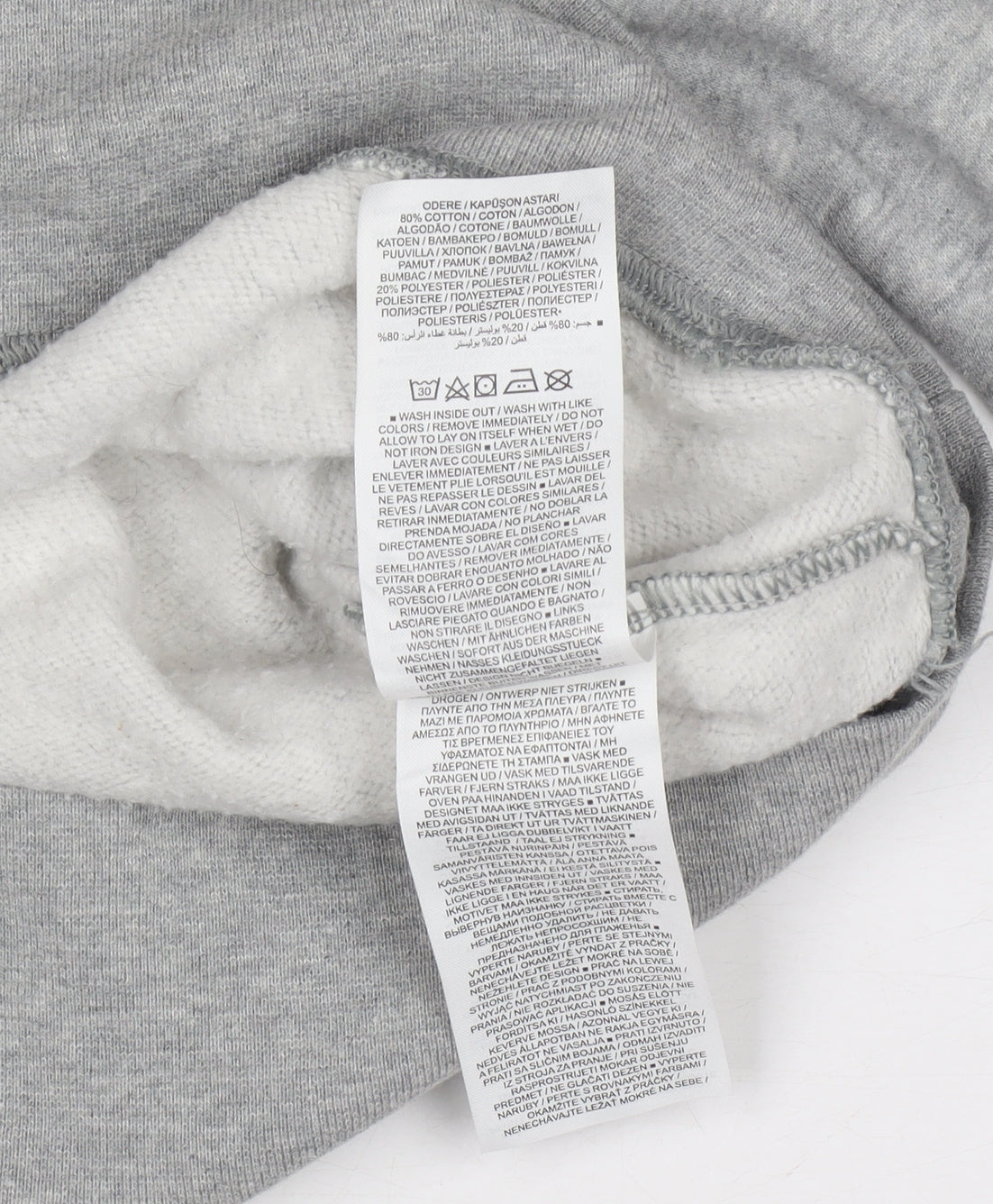 Nike Men's Grey Pullover Hoodie Small Fleece Regular Fit