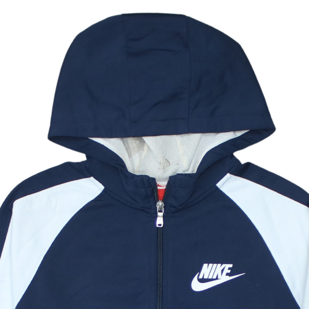 Nike Boys Blue Full Zip Hoodie XL 13-15 Years Colourblock Sportswear