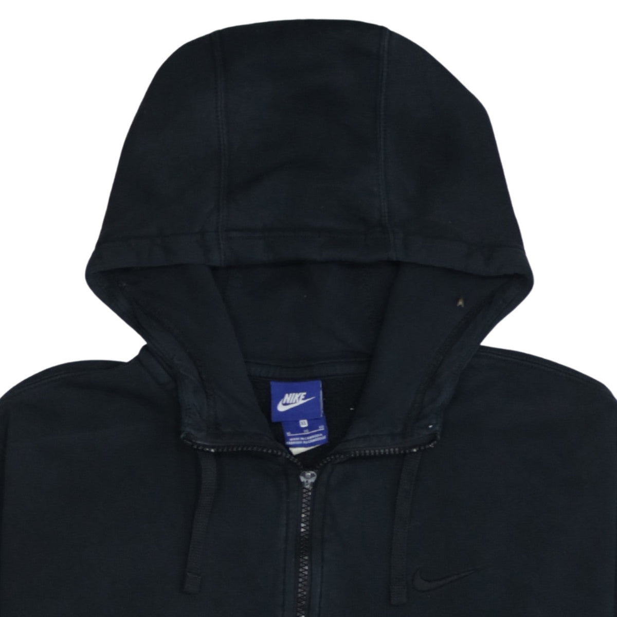 Nike Men's Black XL Full Zip Hoodie Fleece Sweatshirt