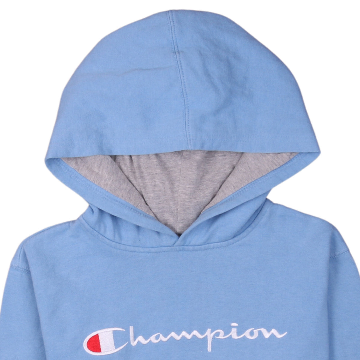 Champion Women’s Blue Pullover Hoodie XL Embroidered Logo Cotton Blend