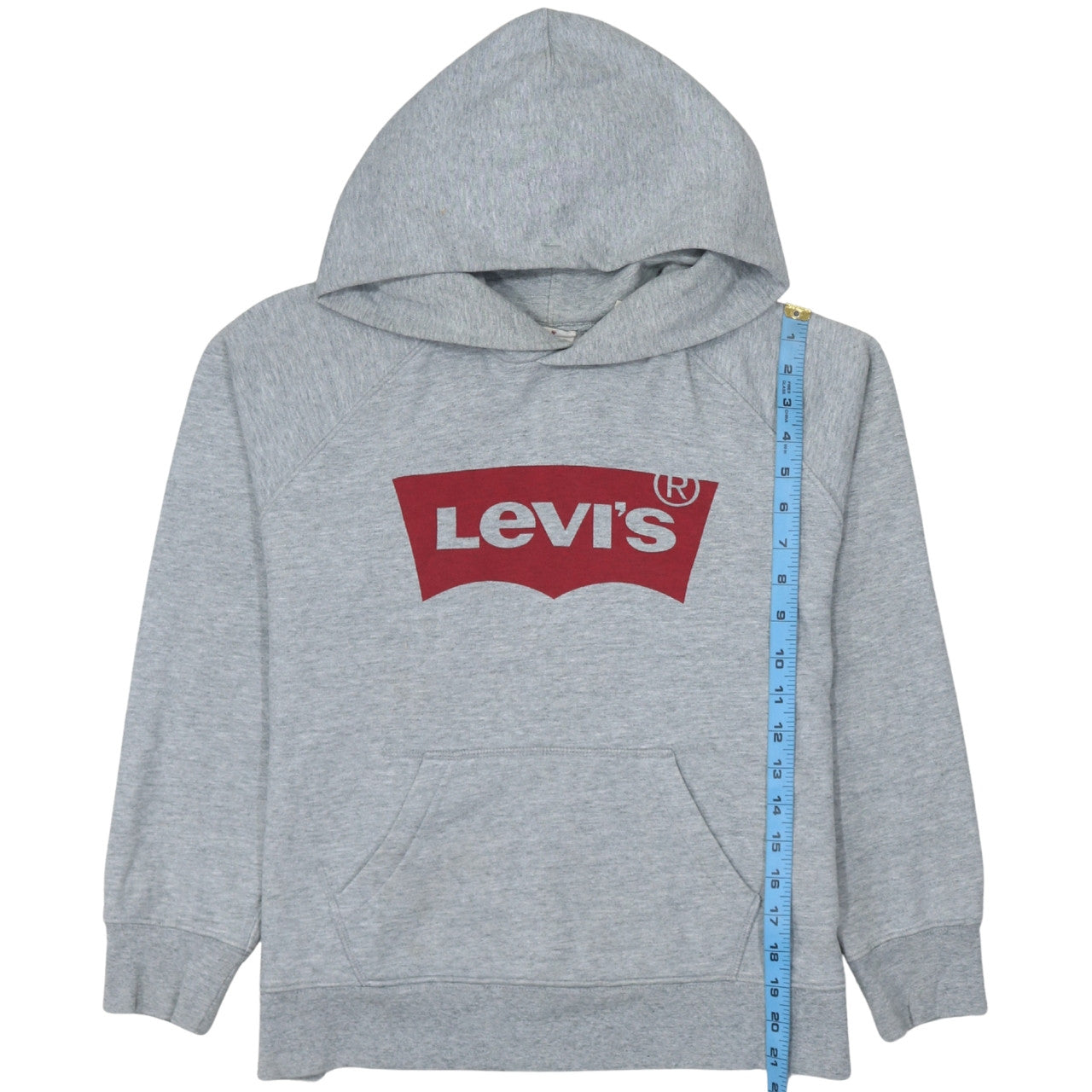 Levi's Grey Logo Pullover Hoodie Teens M Regular Fit