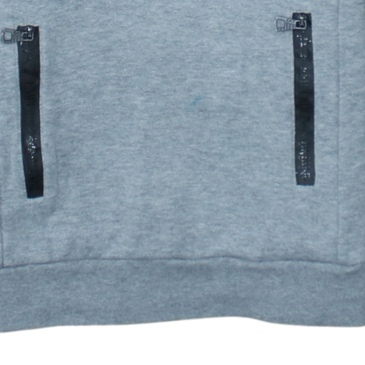Emporio Armani EA7 Men's Grey XS Pullover Hoodie with Zip Pockets