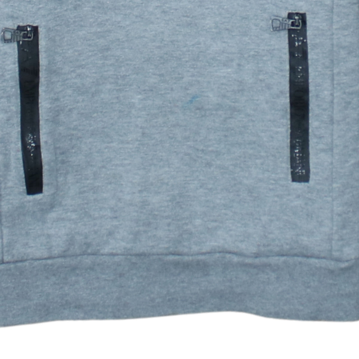Emporio Armani EA7 Men's Grey XS Pullover Hoodie with Zip Pockets