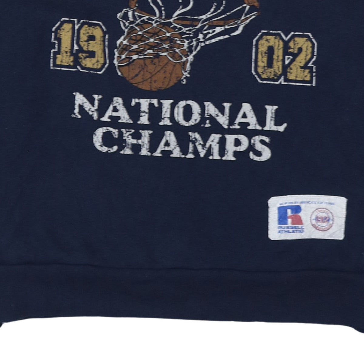 Russell Athletic Men's Blue XS Crew Neck Graphic Sweatshirt