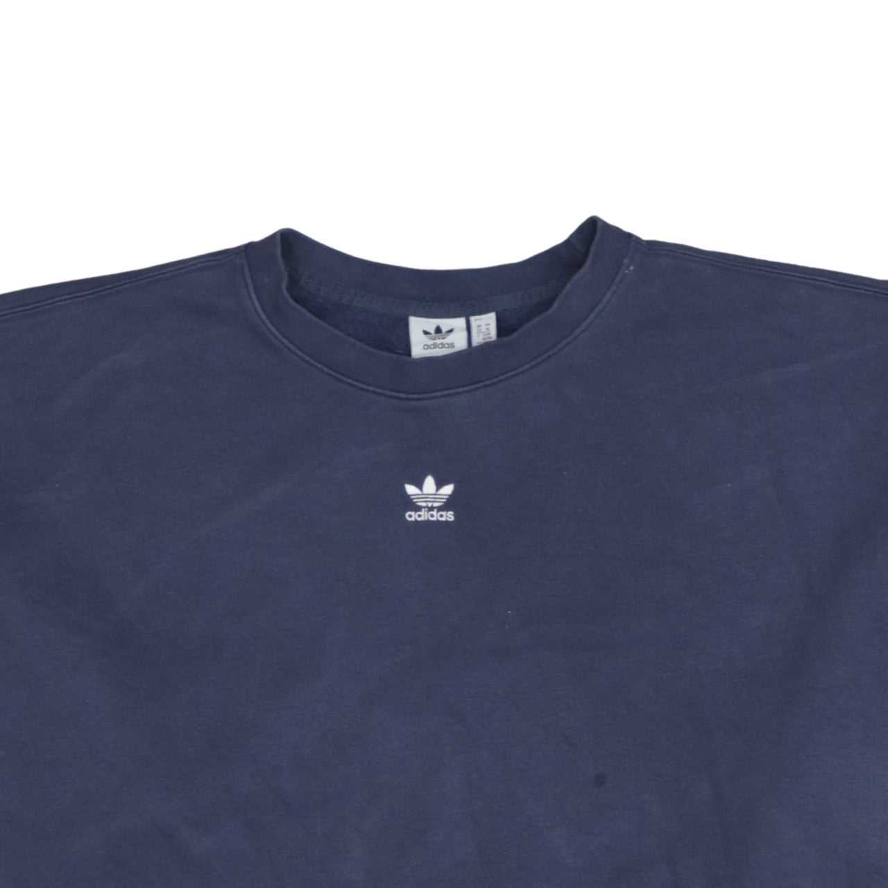 Adidas Women Navy Blue Crew Neck Sweatshirt Size 22 XL