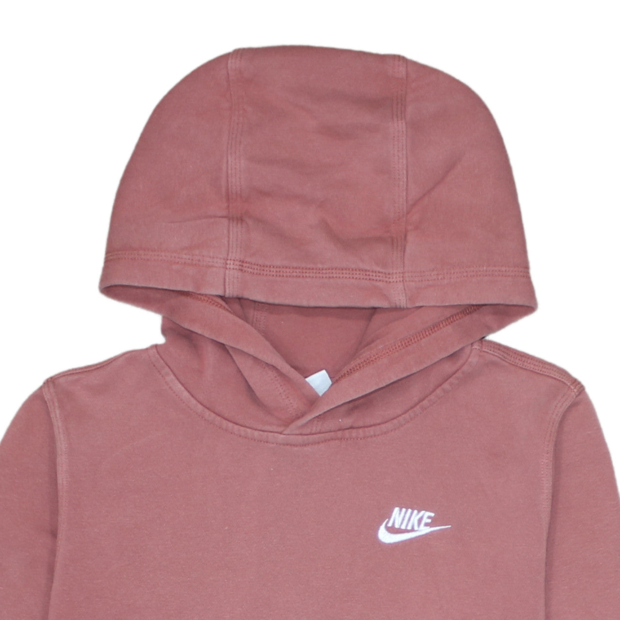 Nike Girls Pink Logo Pullover Hoodie Size L 147-158cm Fleece