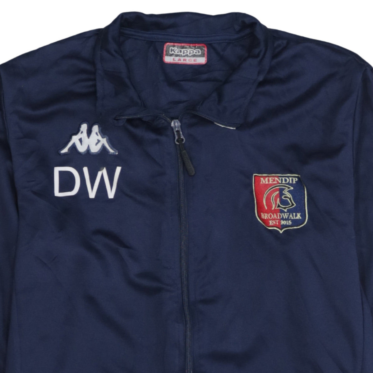 Kappa Men's Blue Full Zip Football Training Top Size L