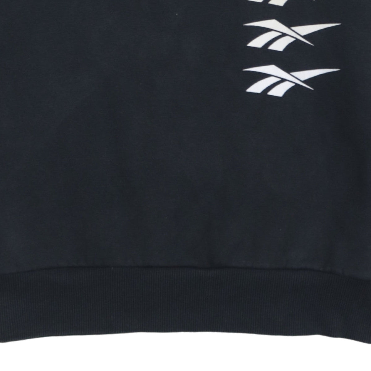Reebok Men’s Black Graphic Logo Pullover Sweatshirt Size L