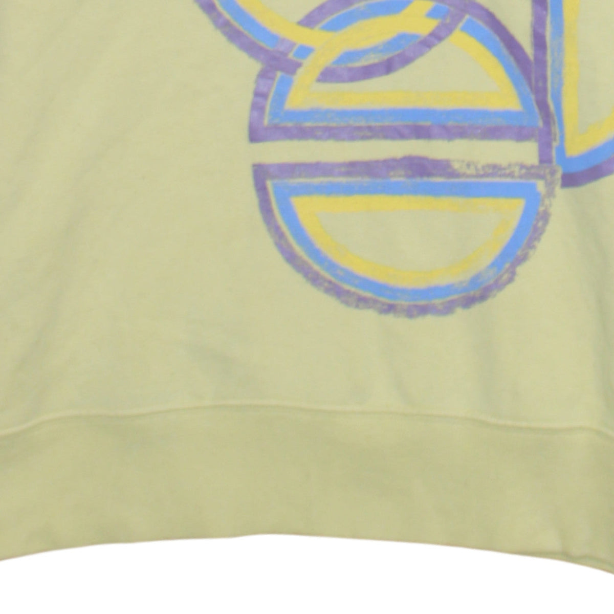Diesel Men's Yellow Pullover Hoodie Size M Graphic Print