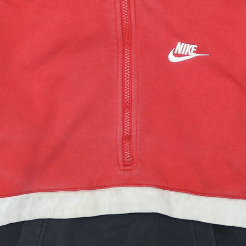 Nike Boys Red Colourblock Full Zip Hoodie XL 158-170cm