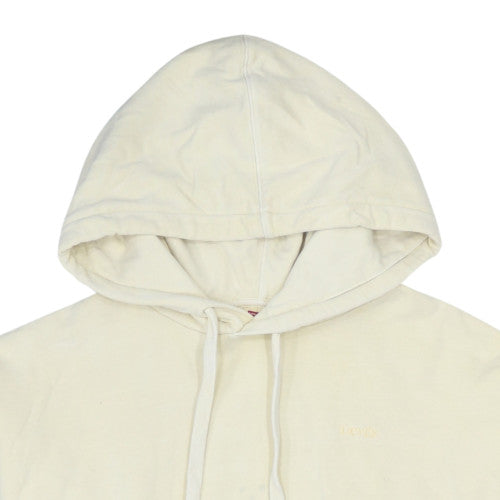 Levi's Men's Ivory Pullover Hoodie XS Cotton Casual Sweatshirt