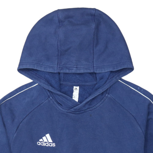 Adidas Men's Blue Pullover Hoodie Size M Fleece Sportswear