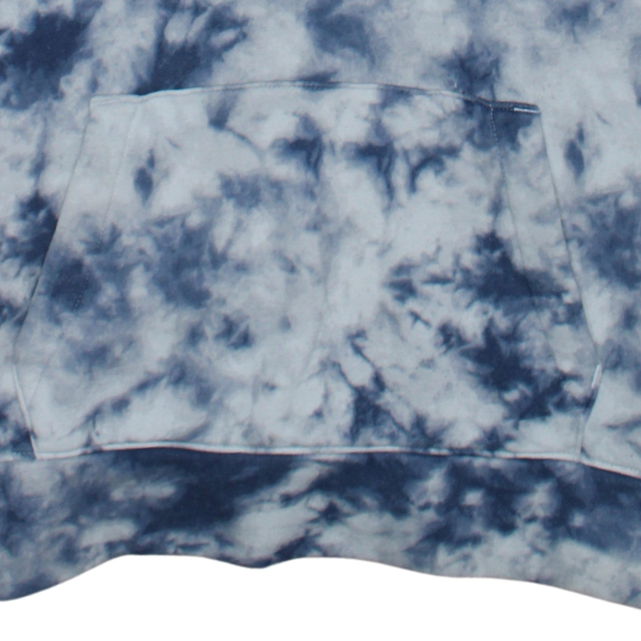 Hollister Men's Blue Tie-Dye Pullover Hoodie XL Fleece Logo