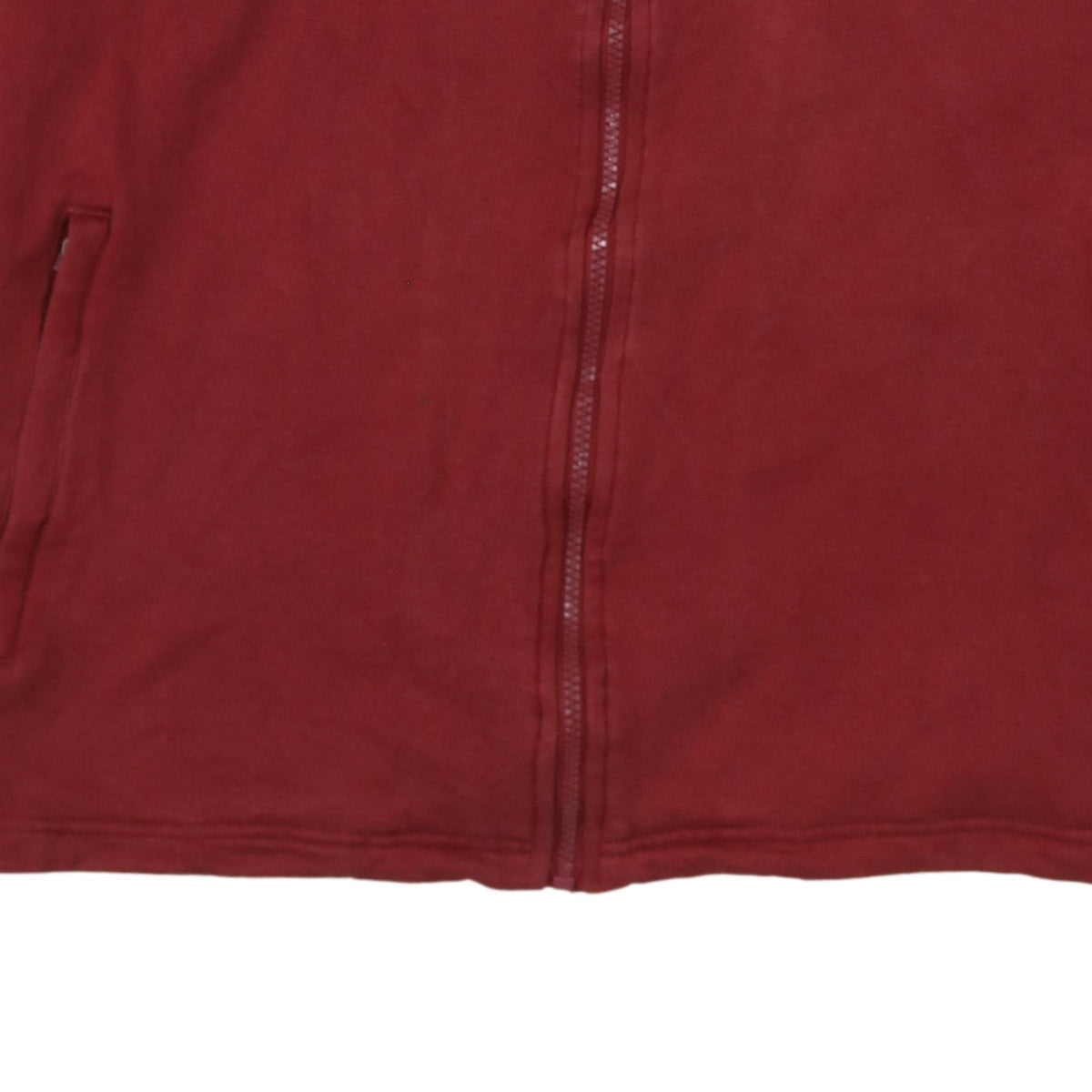 Adidas Men's Red Full Zip Sweatshirt L Regular Fit Sportswear