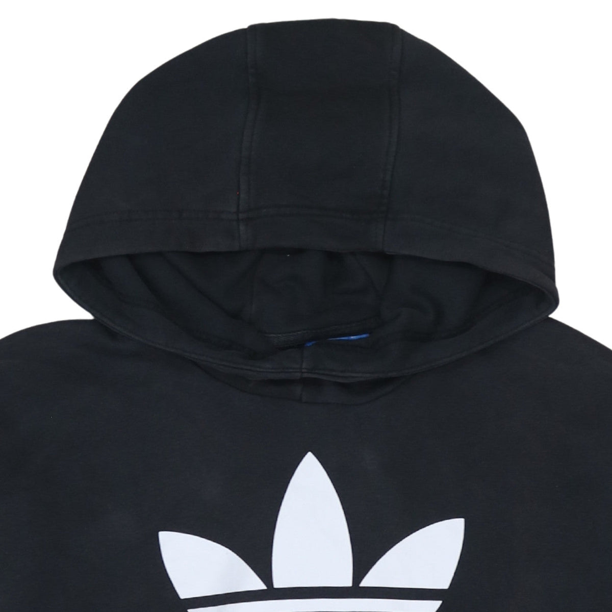 Adidas Women Black Pullover Hoodie Size 10 Trefoil Logo Comfortable Casual