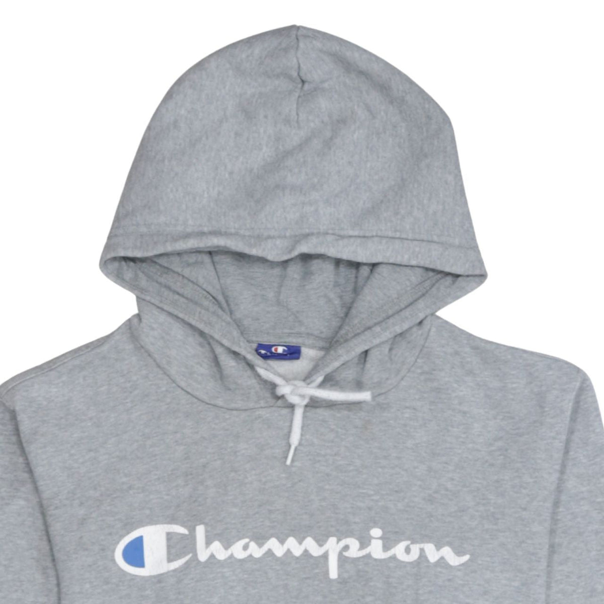 Champion Men's Grey Pullover Hoodie Medium Logo Sportswear