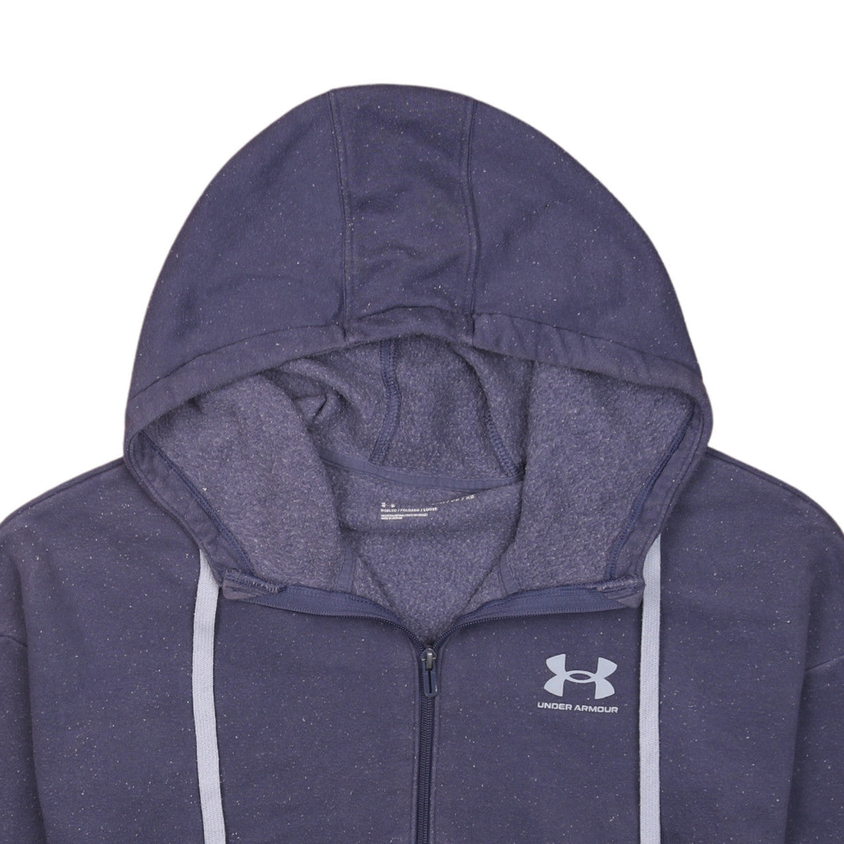 Under Armour Men's Blue Full Zip Hoodie XS Fleece Lined