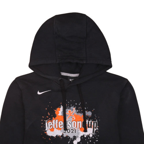 Nike Men's Black Pullover Hoodie Small Graphic Print Jefferson Cup 2021
