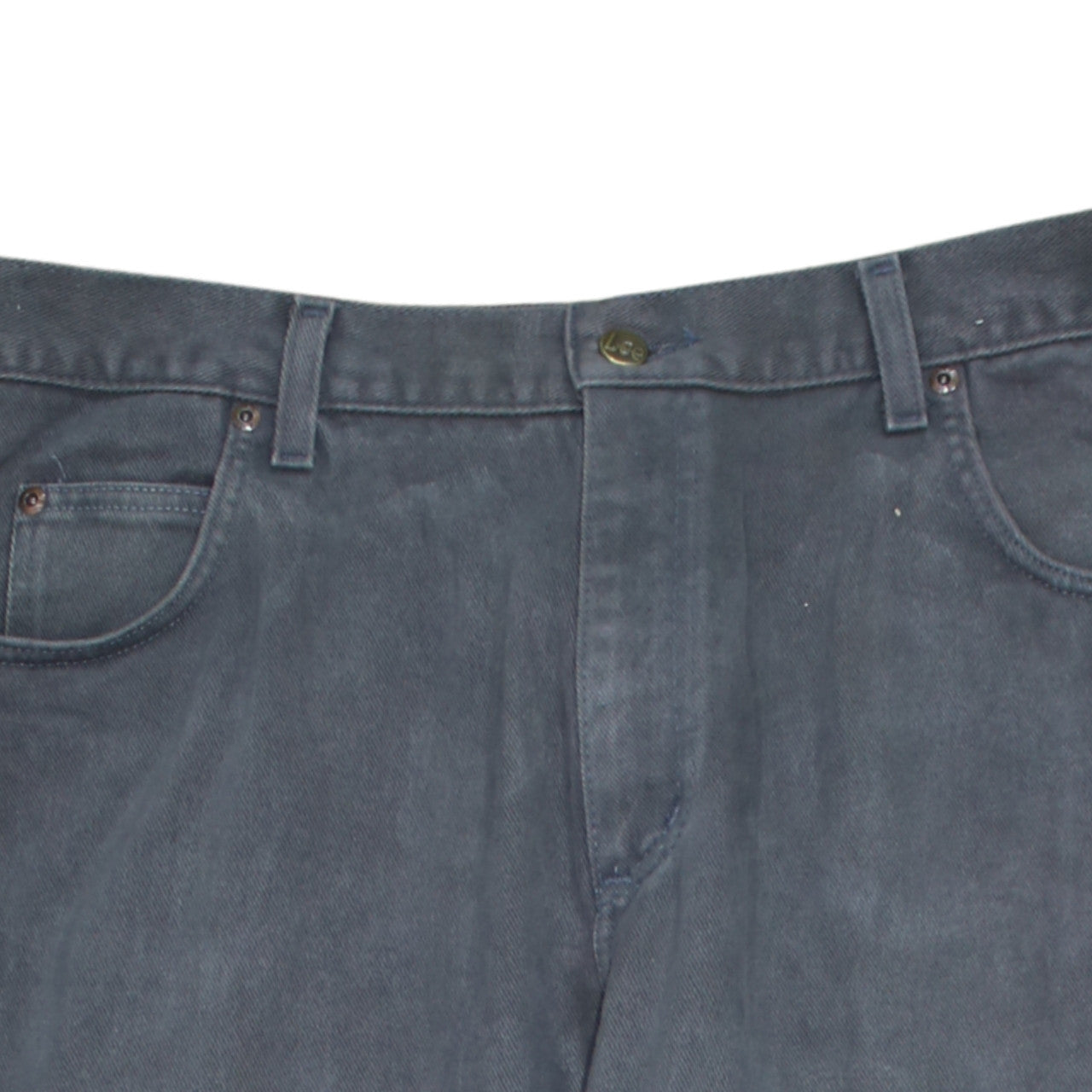 Lee Men's Grey Straight Leg Brooklyn Jeans Size 38x32 Regular Fit