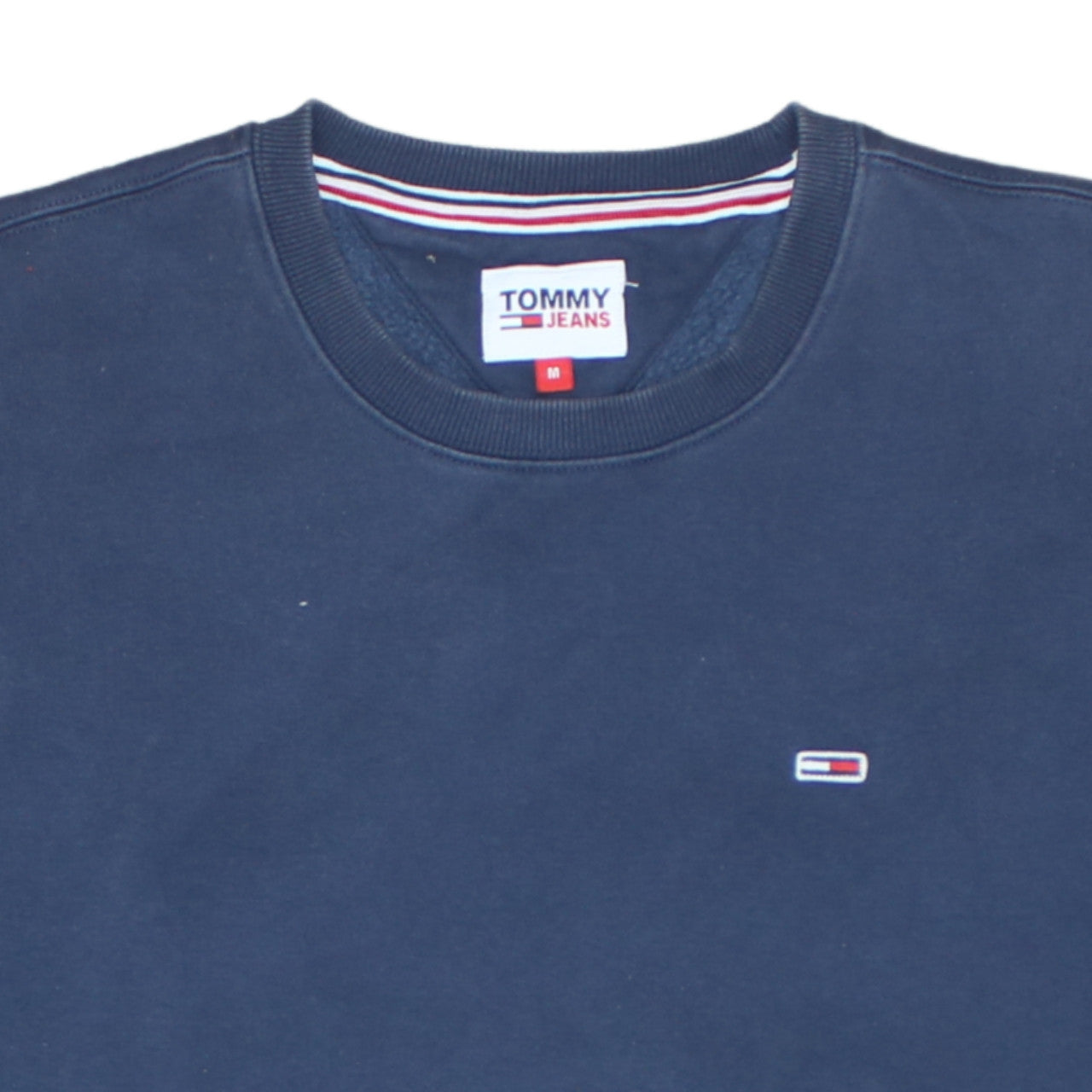 Tommy Jeans Men’s Blue Crew Neck Pullover Sweatshirt Size M