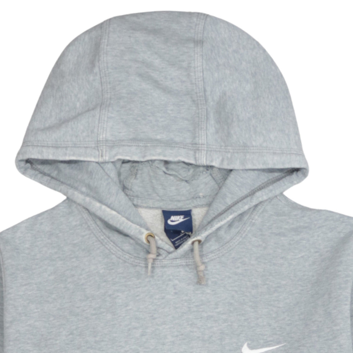 Nike Men Grey Pullover Hoodie L Regular Fit Fleece Sportswear
