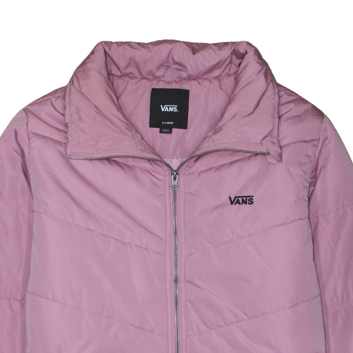 Vans Women’s Pink Puffer Jacket XL Lightweight Quilted Casual