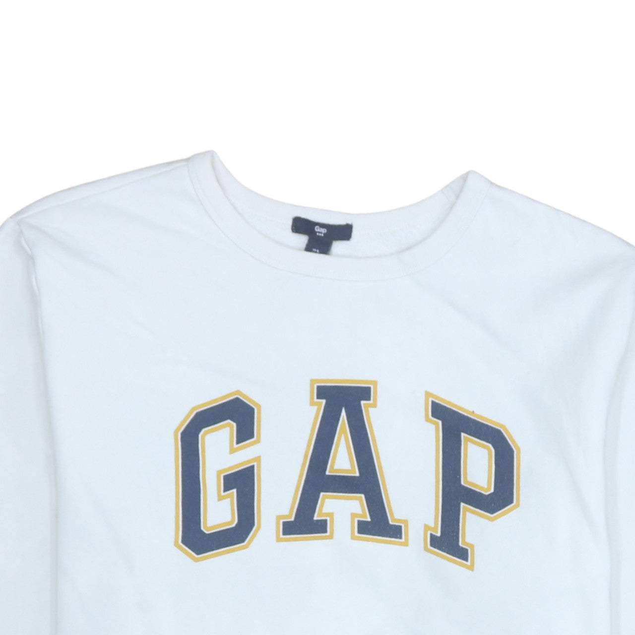 Gap Women's White Logo Pullover Sweatshirt Size L
