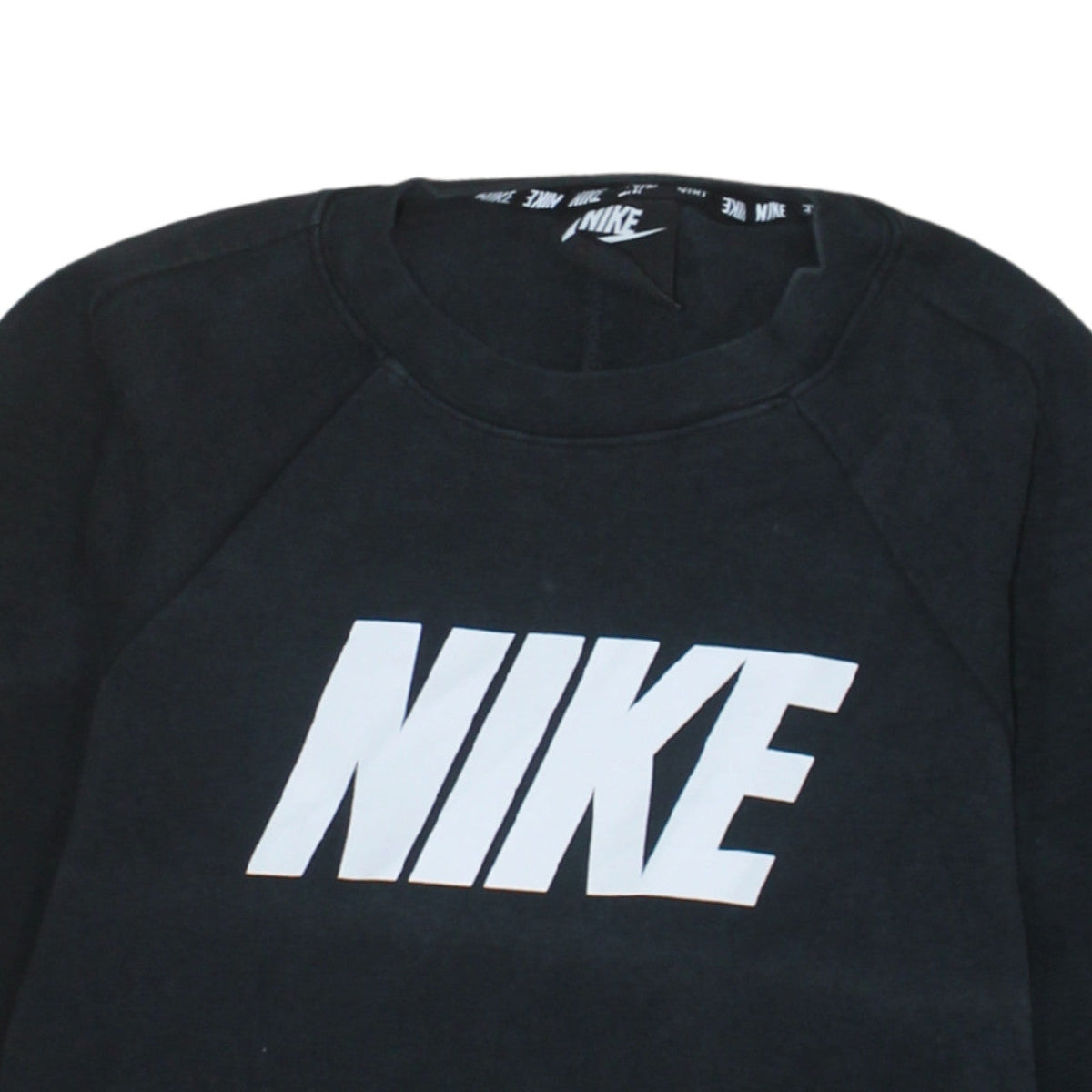 Nike Womens Black XS Pullover Crew Neck Sweatshirt