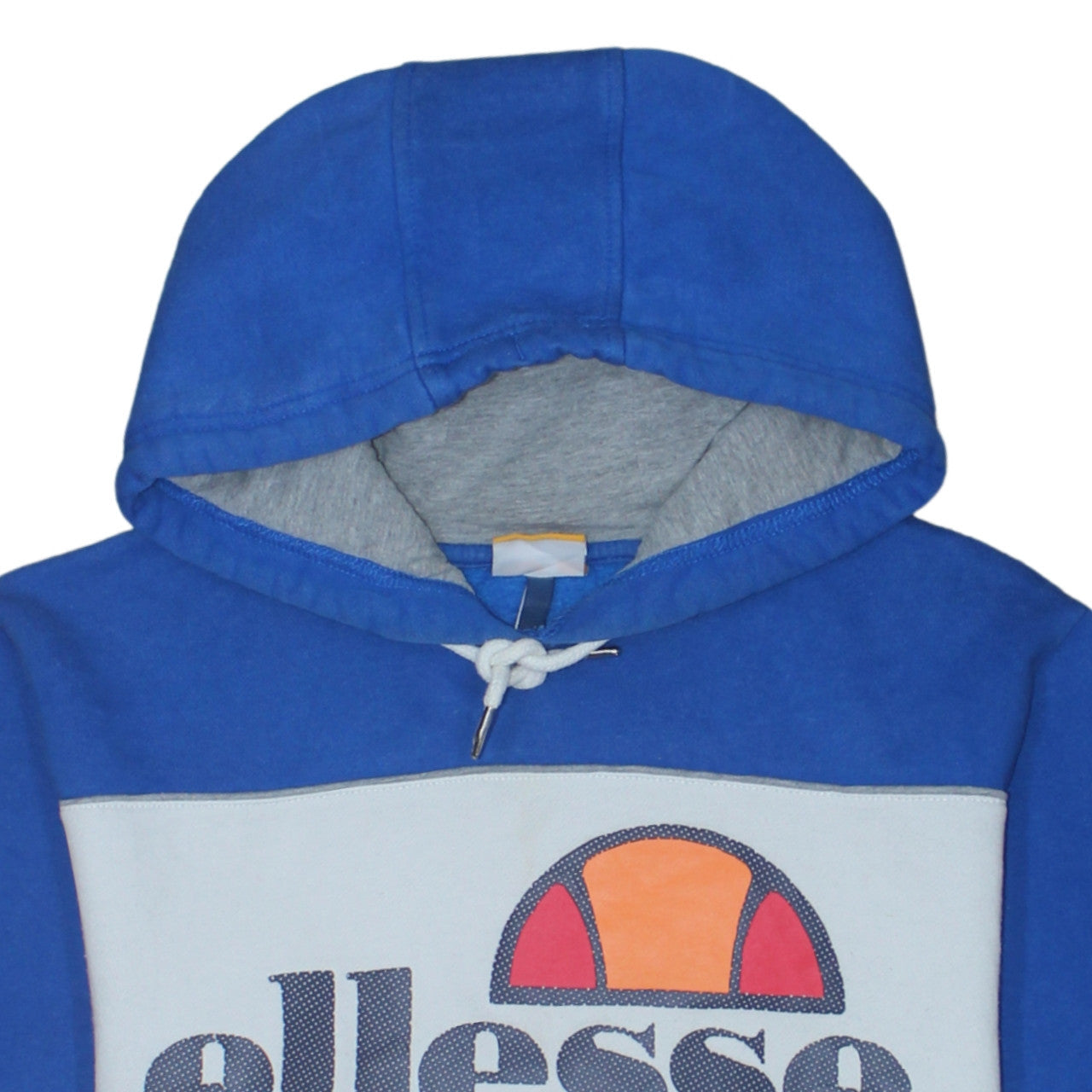 Ellesse Men's Blue Pullover Hoodie Size S Retro Logo Sportswear