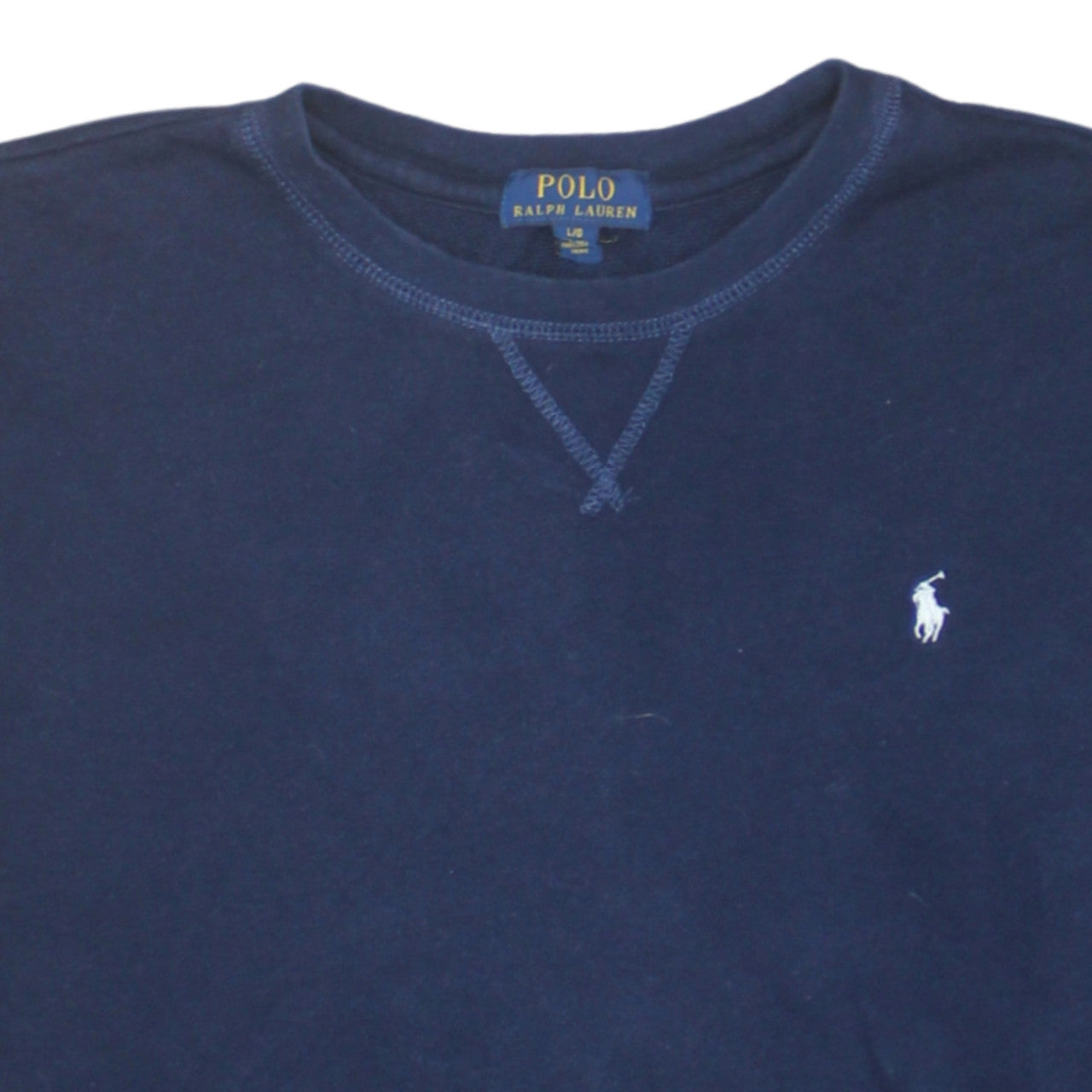 Ralph Lauren Boys Blue Cotton Crew Neck Pullover Sweatshirt 14-16 Years