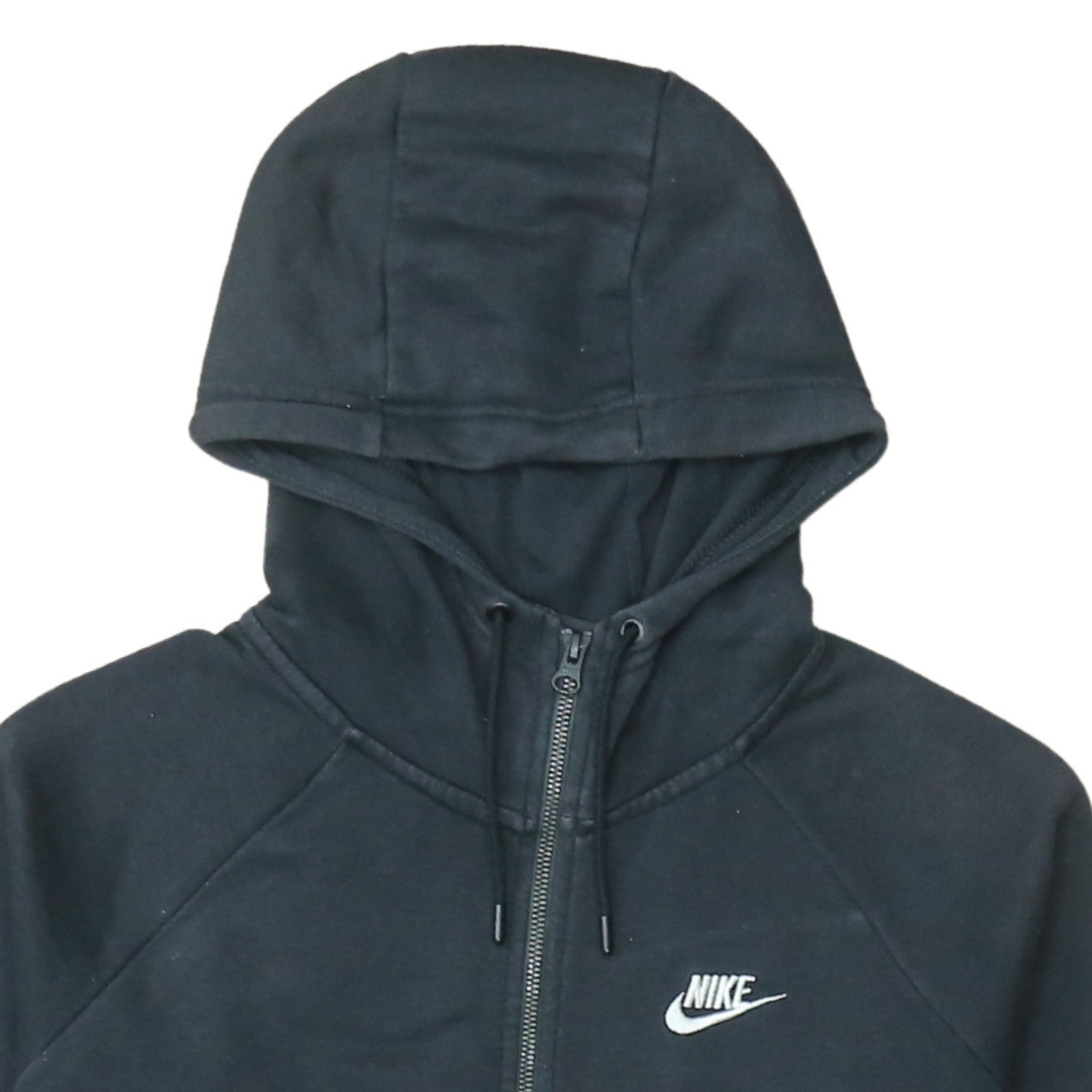 Nike Men's Black Full Zip Hoodie Size M Cotton Blend Sportswear