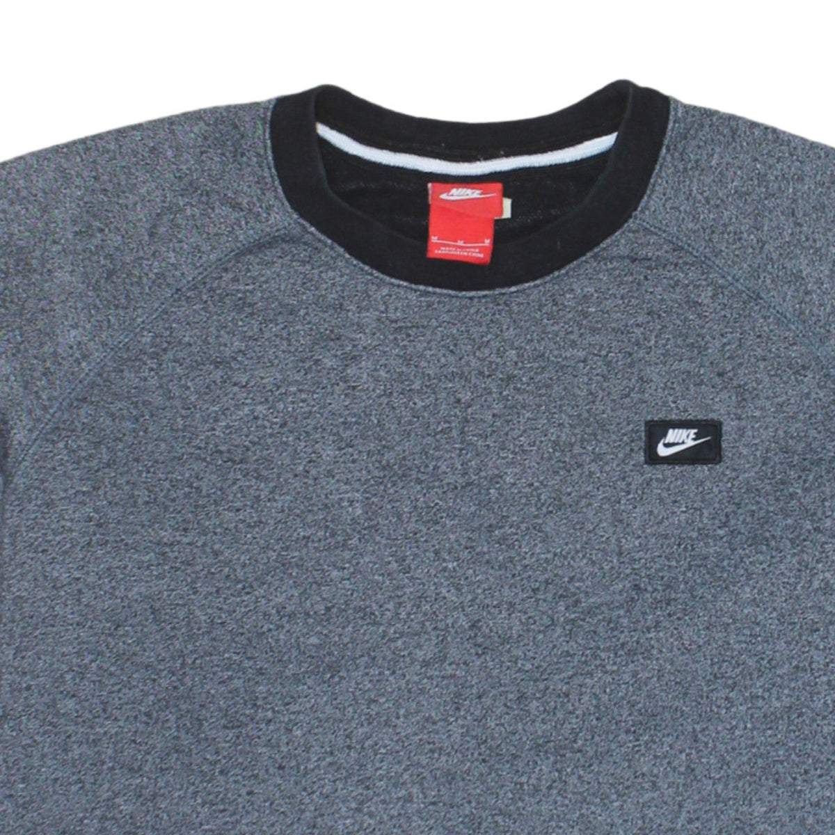 Nike Men's Grey Crew Neck Pullover Sweatshirt M Regular Fit