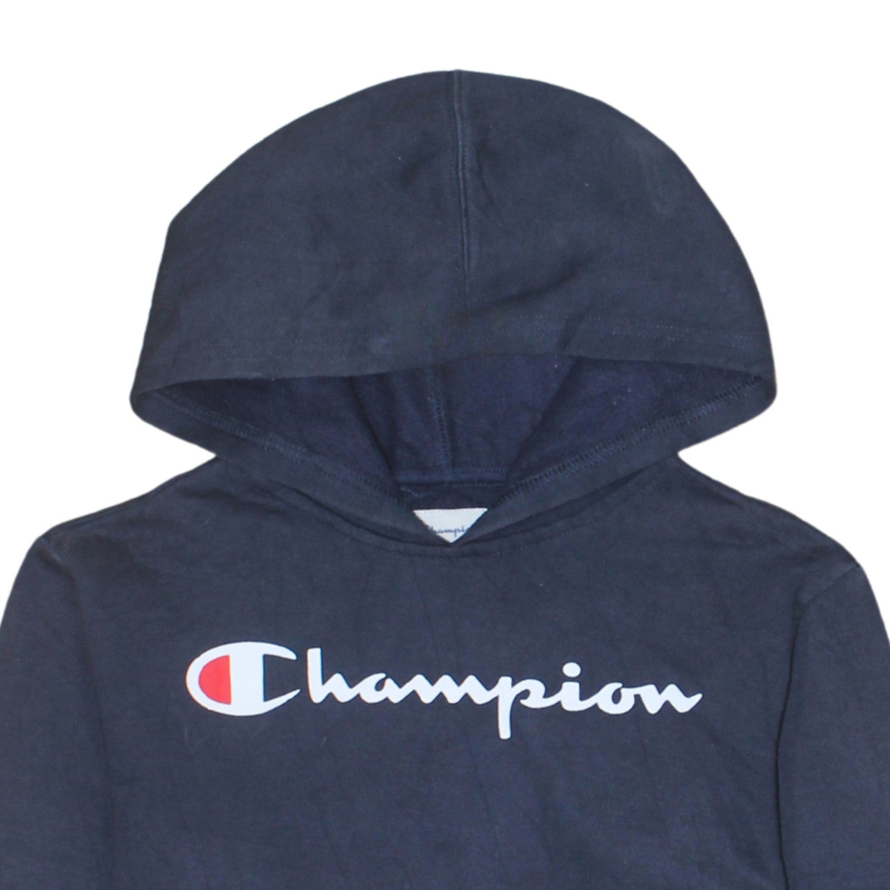 Champion Boys Navy Blue Pullover Hoodie Size 12-13 L Cotton Blend