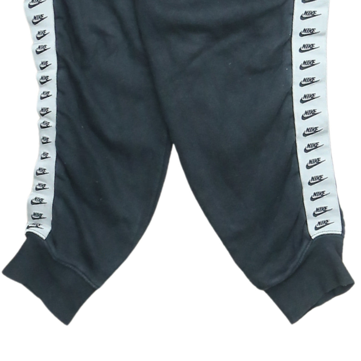 Nike Men’s Black Fleece Joggers Small Regular Fit Logo Tapered